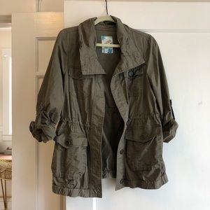 Green utility jacket